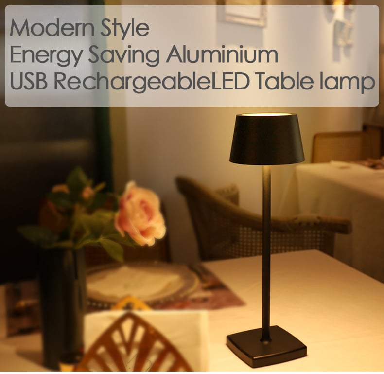 Rechargeable dinner table lamp