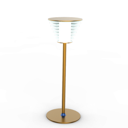 metal table lamp
