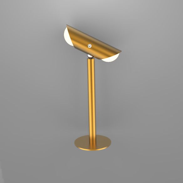 Gold magnetic absorption rotary table lamp
