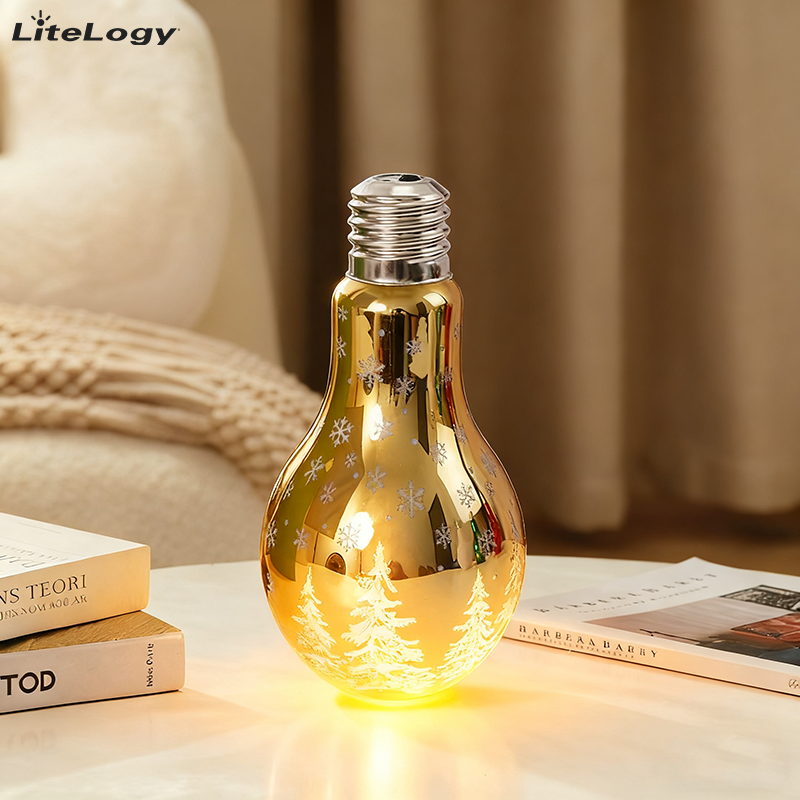 Rechargeble bulb lamp | Christmas bulb lamp