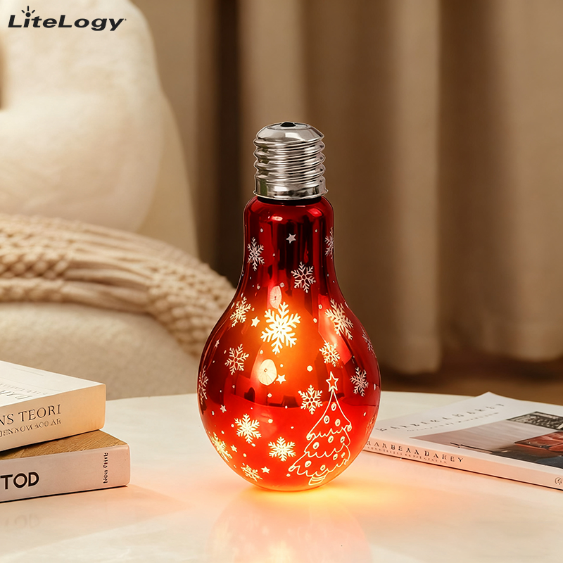 Rechargeble bulb lamp | Christmas bulb lamp
