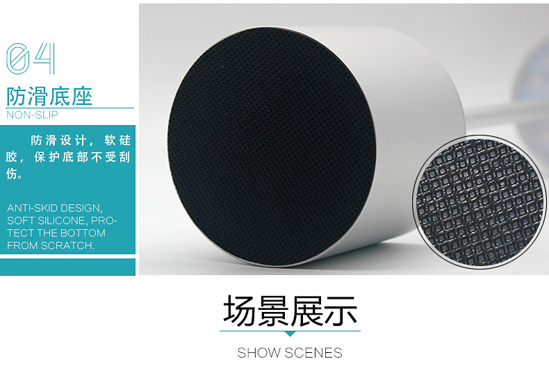 BC961 aluminum hotel table lamp with light on