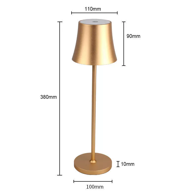 BC963BS hotel table lamp in premium polished chrome finish