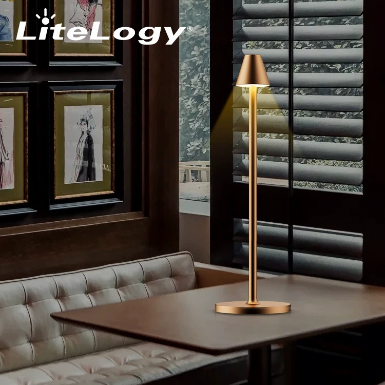 Chimney charging desk lamp - Warm light setting demonstration