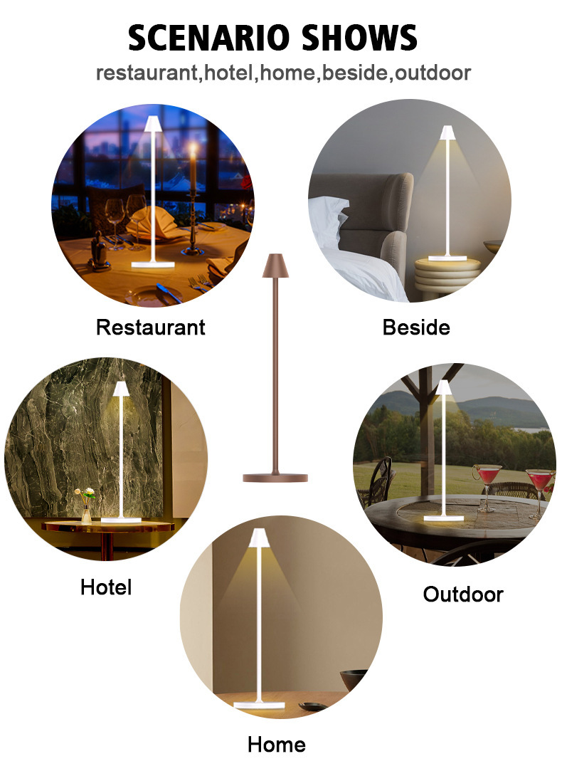 Chimney charging desk lamp - Used in living room setting