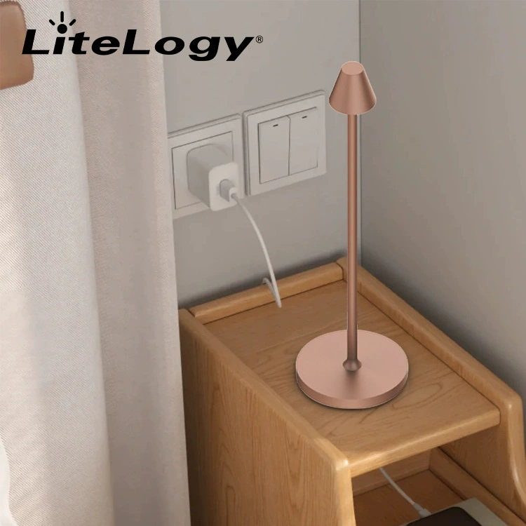 Chimney charging desk lamp - Used in office setting