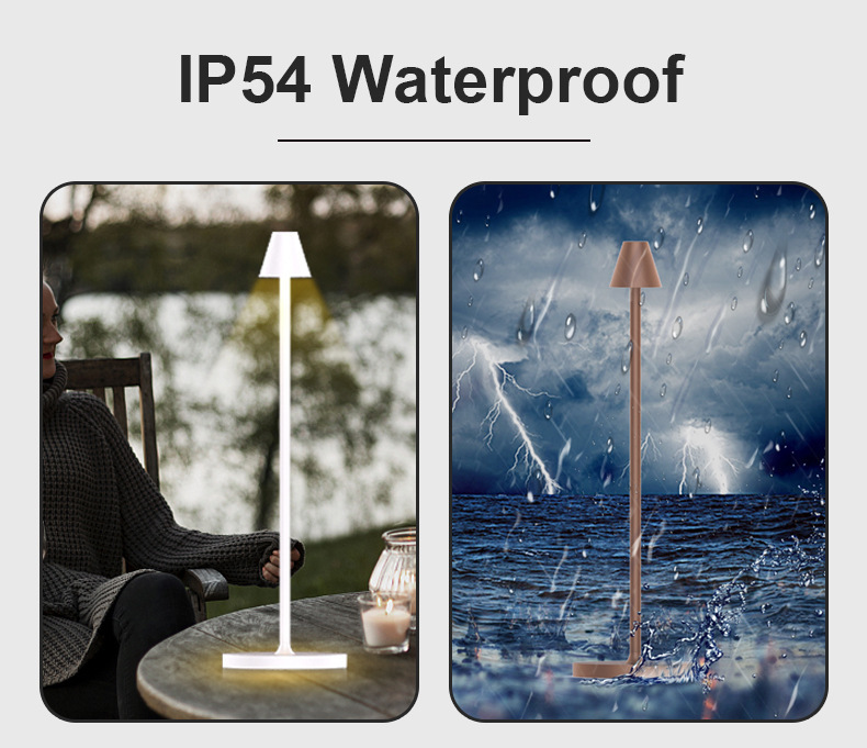 Chimney charging desk lamp - Golden and brown color options