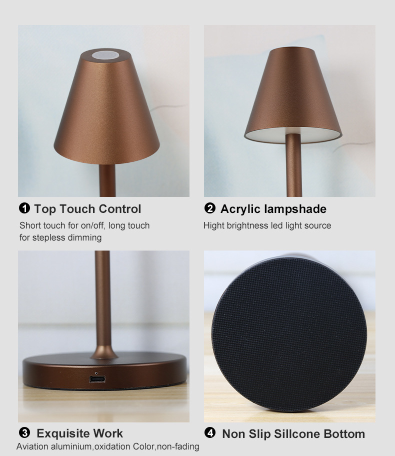 Chimney charging desk lamp - Used in home office setting