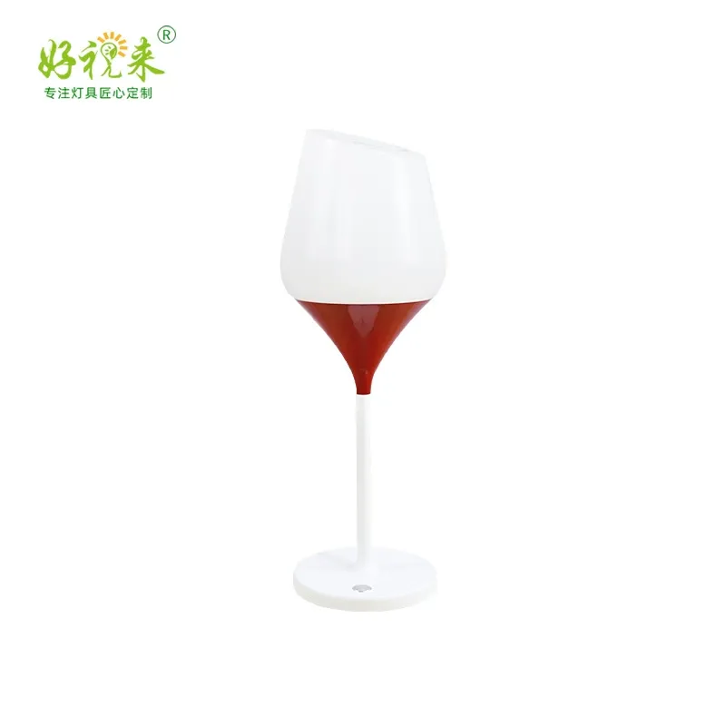 Front View Wine lamp front view elegant design