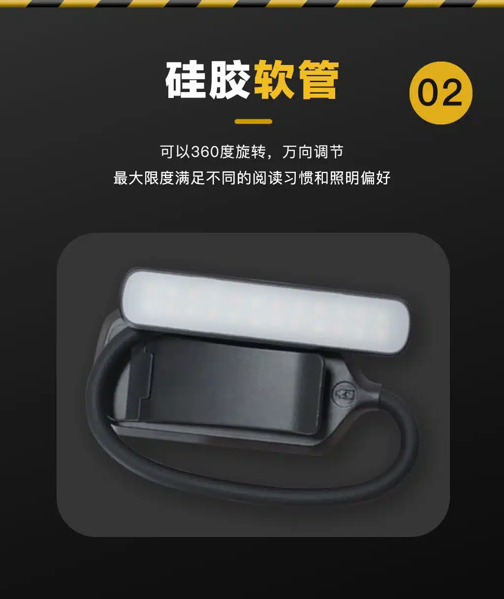 Book Light Usage Demo LED clip lamp usage demonstration