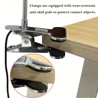 Flexible Gooseneck Detail LED book light flexible gooseneck detail view