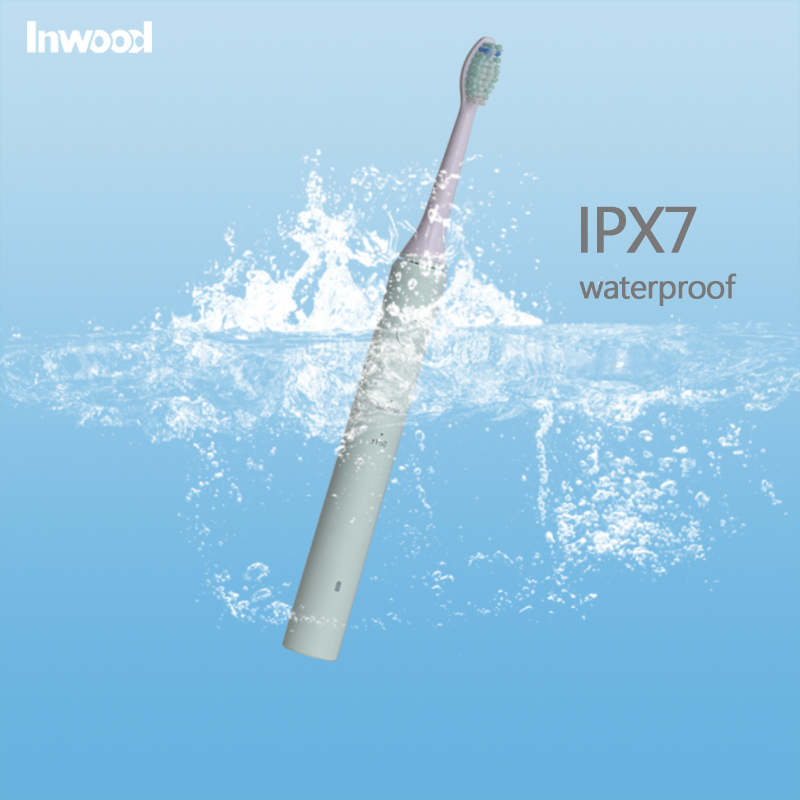 IPX7 waterproof electric toothbrush - safe for shower use