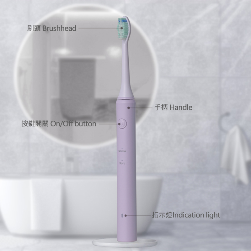 Toothbrush with travel case - portable