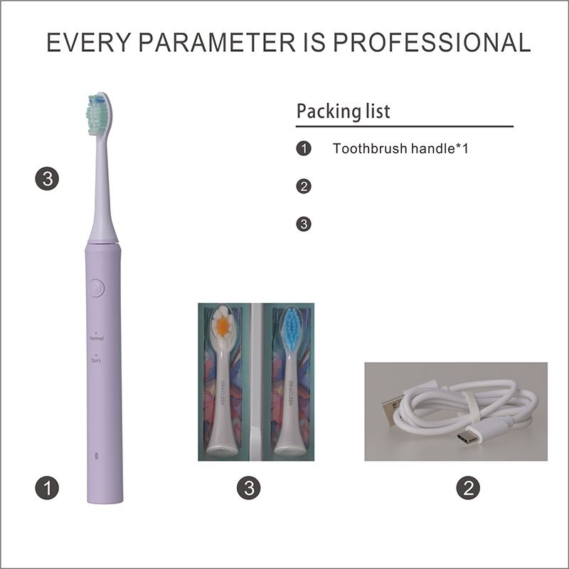 LED indicator electric toothbrush charging status