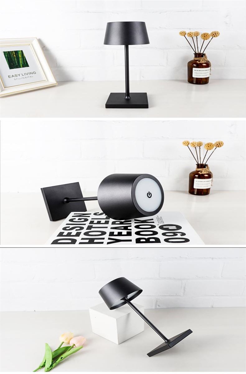 Outdoor patio cordless table lamp