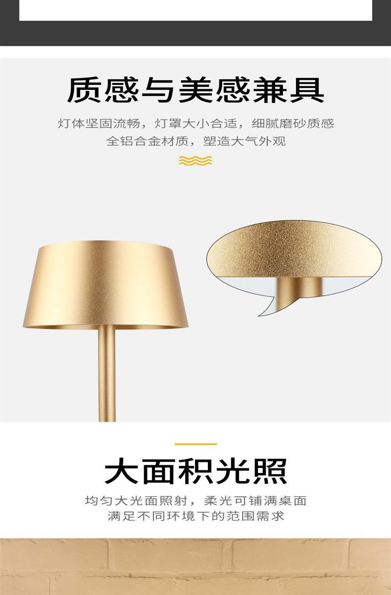 Home office cordless table lamp