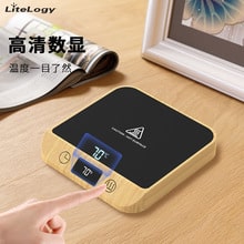 Electric Coffee Mug Warmer - Compact size comparison with standard coffee cup