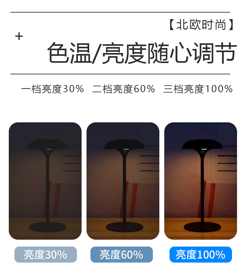 Mushroom lamp type-c charging