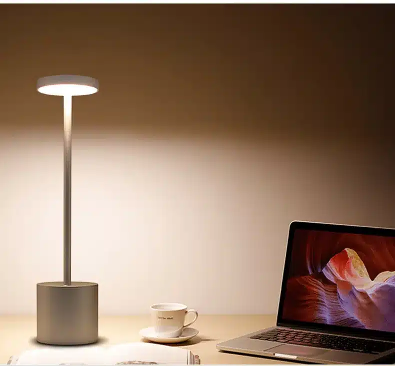 Factory direct aluminum hotel table lamp rechargeable dinner lamp