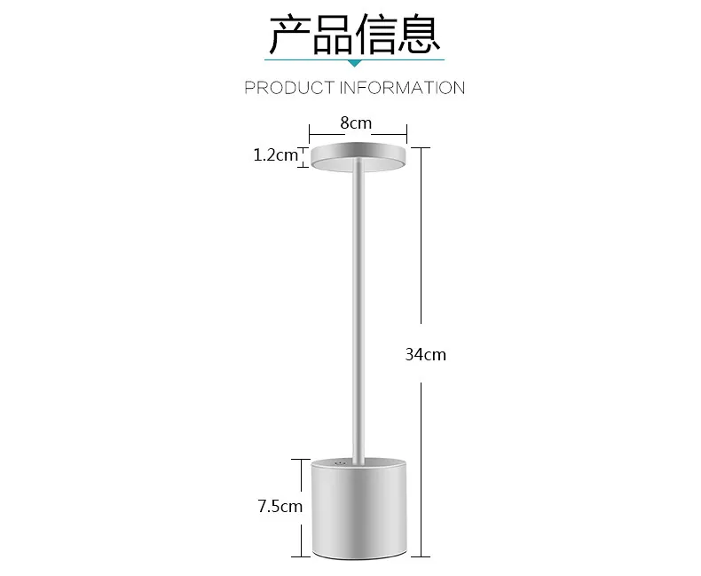 Touch switch hotel table lamp factory design