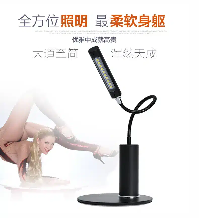 Gooseneck lamp adjustable neck