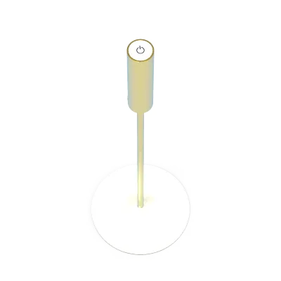 Premium aluminum acrylic cylindrical lamp full view
