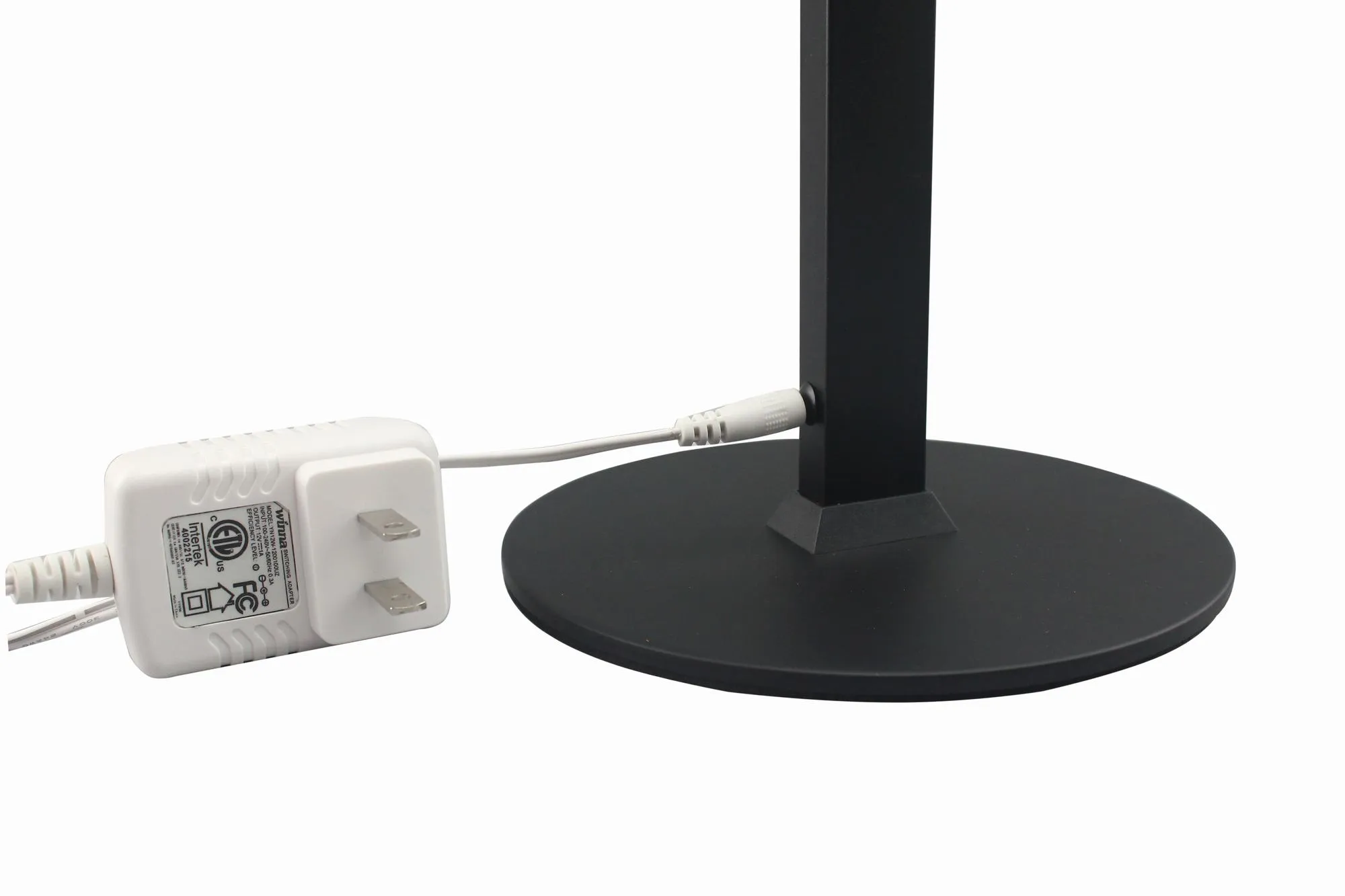 Folding desk lamp adjustable arm feature