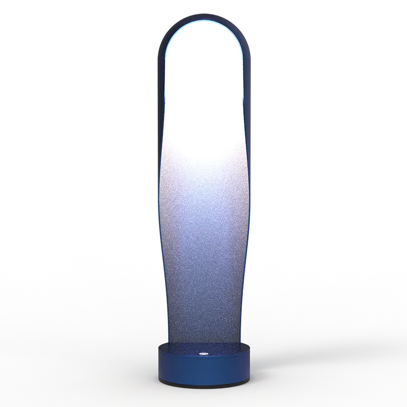 Arc Table Lamp Gold Finish - Luxury Desk Lighting Arc Table Lamp gold finish luxury variant on marble desk with decorative items