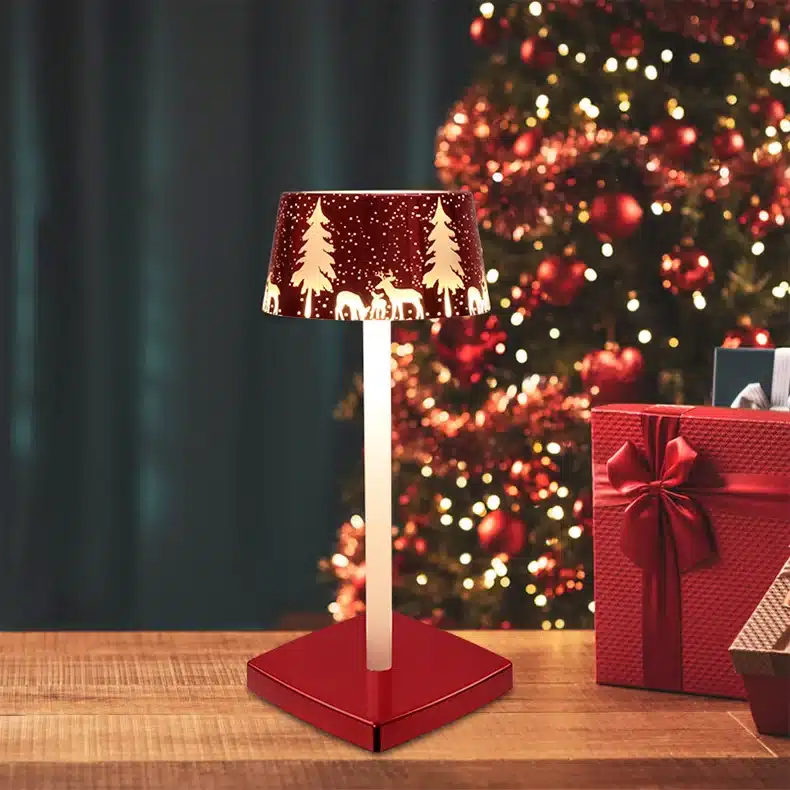 TYPE-C charging Christmas table lamp factory OEM service