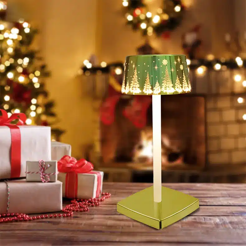 Portable Christmas table lamp for restaurant factory bulk order