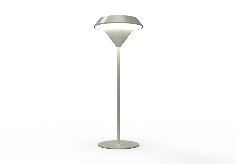 Scandinavian mushroom bedside lamp warm ambient lighting for boutique hotel and Japandi bedroom interiors